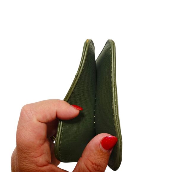 Ecosse Green Small Crossbody Bag - Compact Faux Leather Phone Purse - Picture 11 of 13